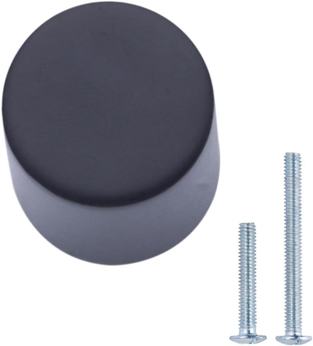 Amazon Basics Whistle Cabinet Knob, 0.75" Diameter, Flat Black, 10-Pack
