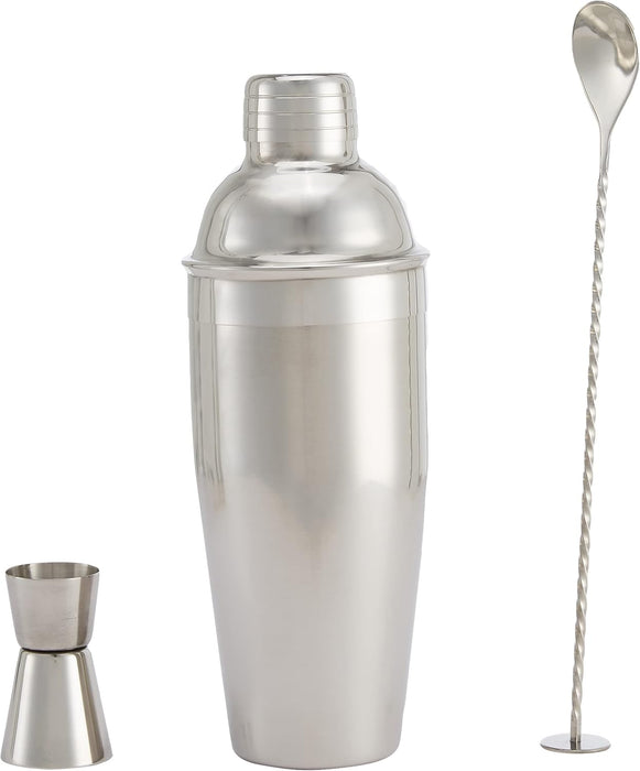 Amazon Basics 3-Piece Bar Tools Set Stainless Steel