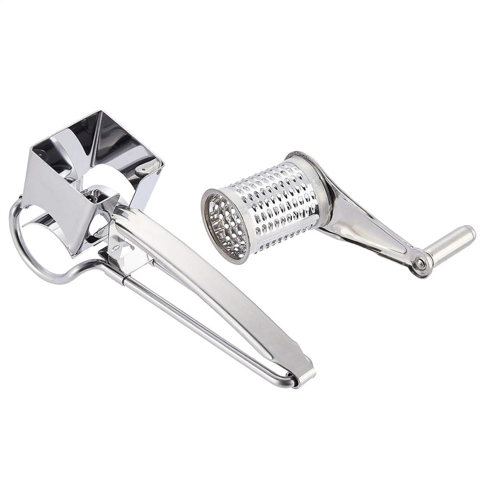 Amazon Basics Stainless Steel Rotary Cheese Grater (Previously AmazonCommercial brand)