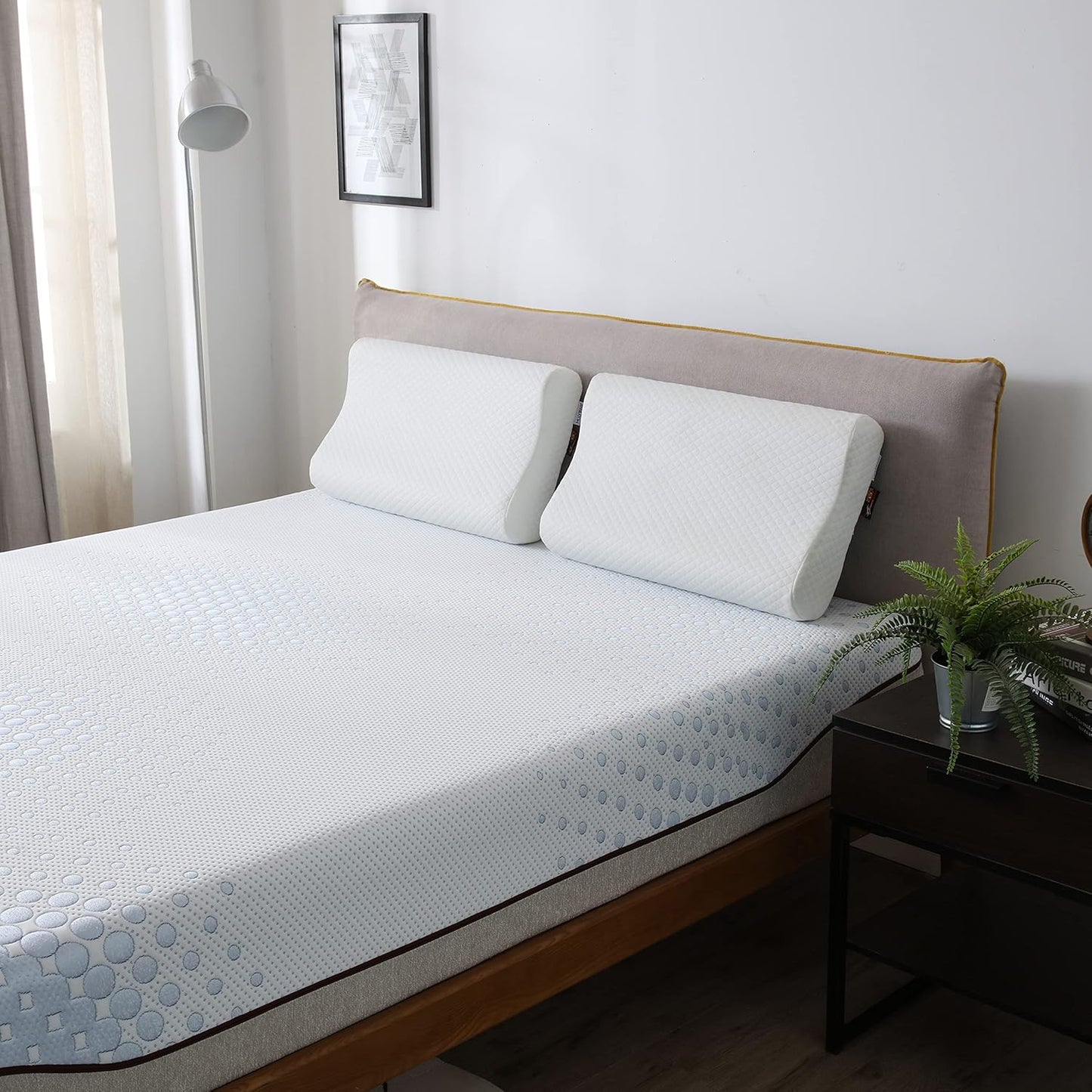 Amazon Brand - Alkove 7-Zone Cooling Gel Memory Foam Mattress With Individual Pocket Springs H3 Medium Firm Hardness