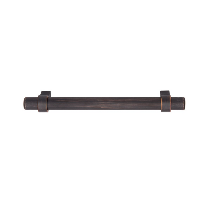 Amazon Basics Straight Bar Cabinet Handle, 6.63" Length (5" Hole Center), Oil Rubbed Bronze, 10-Pack