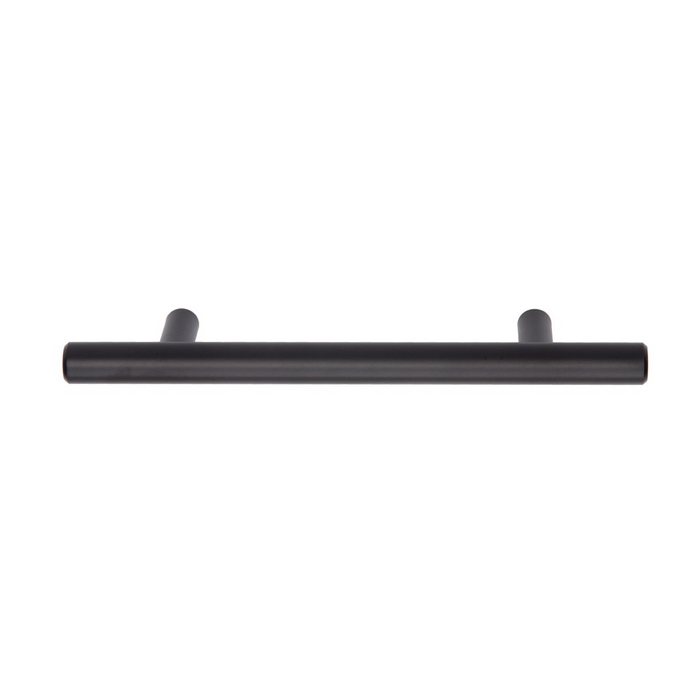 Amazon Basics Euro Bar (1/2" Diameter), 10 Pack, 6.38" Length (4" Hole Center), Flat Black
