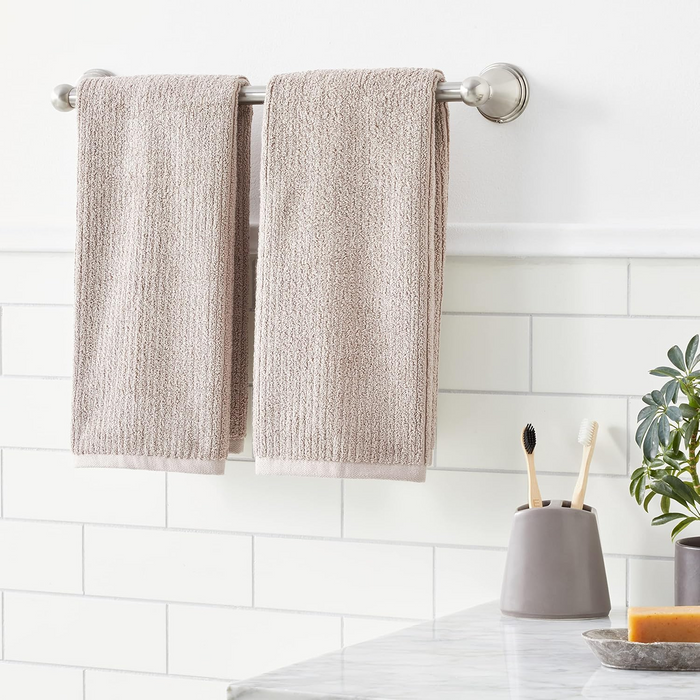 Amazon Basics Modern Towel Bar - Satin Nickel - 18-Inch