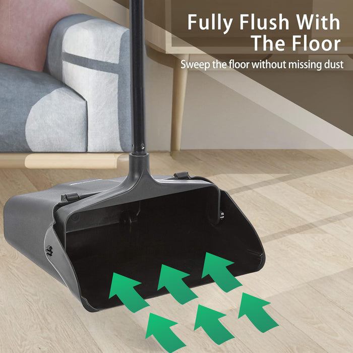 AmazonCommercial Pivoting Upright 2-Piece Lobby Dust Pan - 3-Pack