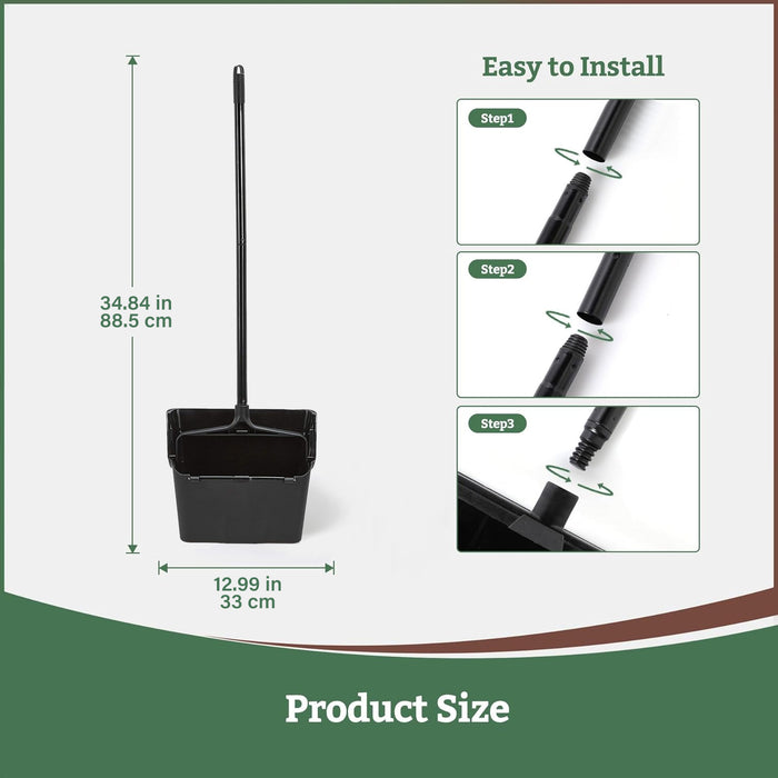 AmazonCommercial Pivoting Upright Lobby Dust Pan