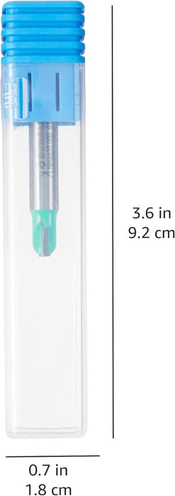 Marca Amazon Denali - Juego de 4 brocas para enrutador de n¨²cleo de nariz redonda de 1/4 pulgadas
