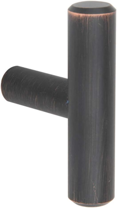 Amazon Basics T-Bar Cabinet Knob, (1/2" Diameter), 2" Length, (3" Hole Center), Oil RubbedBronze, 10-pack