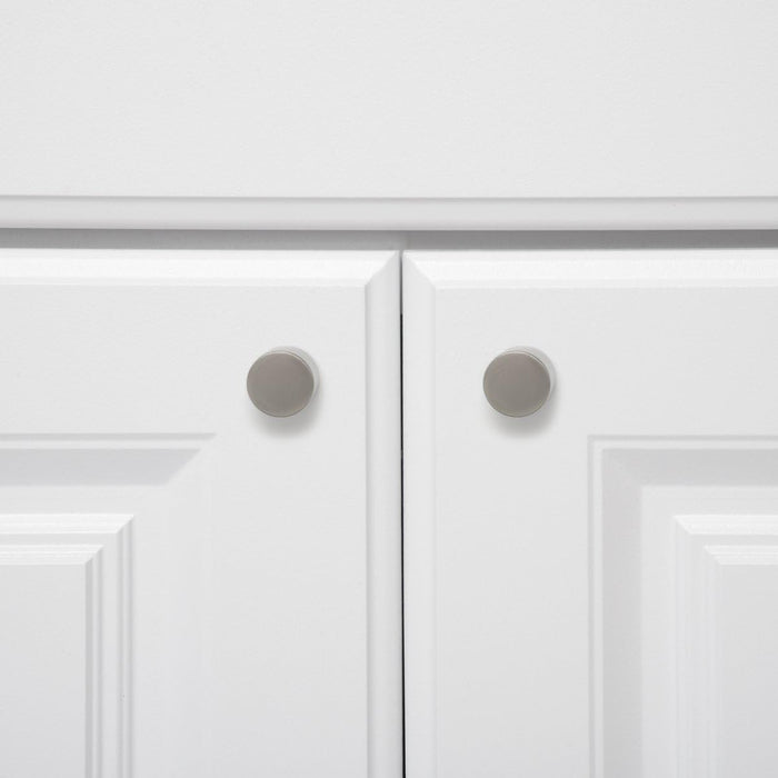 Amazon Basics Whistle Cabinet Knob, 0.75-inch Diameter, Satin Nickel, 10-Pack