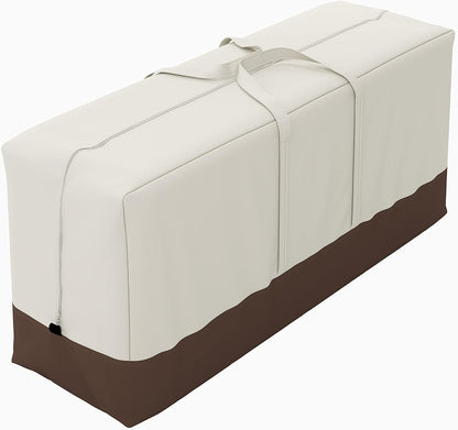 Amazon Basics Patio Seat Cushion/Cover Storage Bag, Beige & Tan