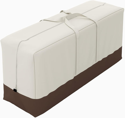 Amazon Basics Patio Seat Cushion/Cover Storage Bag, Beige & Tan