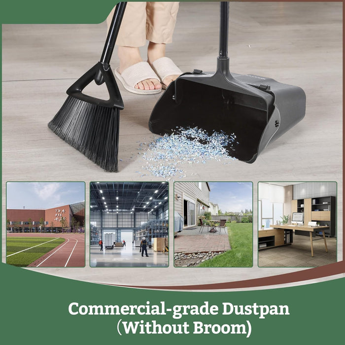 AmazonCommercial Pivoting Upright 2-Piece Lobby Dust Pan - 3-Pack