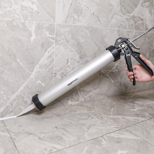 Amazon Basics Aluminium Sealant Sausage Caulking Gun -600ml/20oz - 12:1 Thrust Ratio