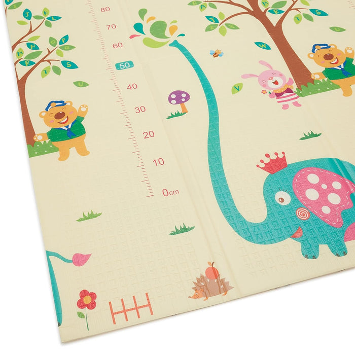 Amazon Basics Foldable Baby Crawling Play Mat, Reversible, Waterproof - 71" x 63" x 0.6"