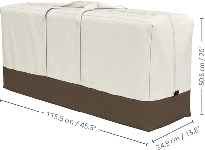 Amazon Basics Patio Seat Cushion/Cover Storage Bag, Beige & Tan