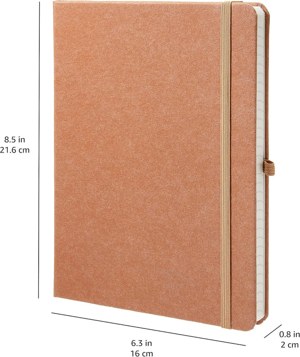 Amazon Aware Kraft Paper Hardcover Notebook, 5 x 8 inch