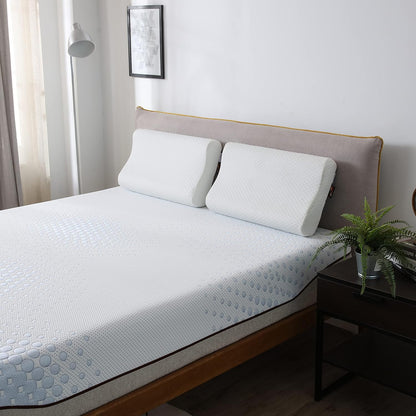 Amazon Brand - Alkove 7-Zone Cooling Gel Memory Foam Mattress With Individual Pocket Springs H3 Medium Firm Hardness