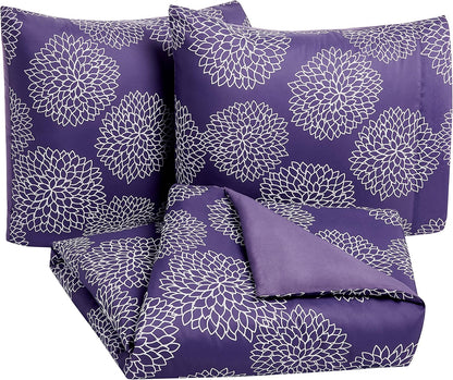 Amazon Basics Microfibre Duvet Cover Set 3 Pieces 200 x 200 cm Lightweight