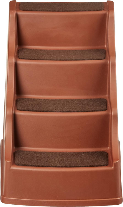 Amazon Basics 4 Step Non Slip Pet Stairs for Dogs and Cats, Cocoa