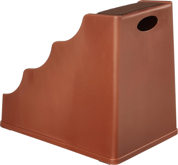 2pc Amazon Basics 4 Step Non Slip Pet Stairs for Dogs and Cats, Cocoa