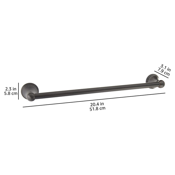 Amazon Basics Modern Towel Bar - Oil Rubbed Bronze - 18-Inch