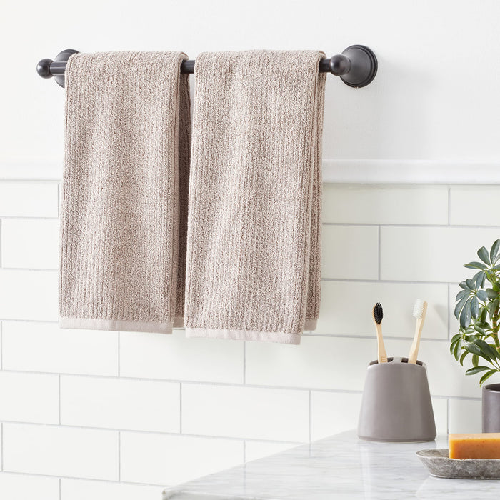 Amazon Basics Modern Towel Bar - Oil Rubbed Bronze - 18-Inch